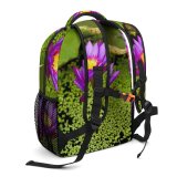 yanfind Children's Backpack Flower  Flora Lily Plant Pond  Leaves Outdoors Stem Purple Lilypad Preschool Nursery Travel Bag