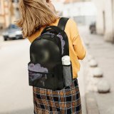 yanfind Children's Backpack Flower Plant  Flora Rose Grey Petal Bloom Carnation Dark Closeup Quiet Preschool Nursery Travel Bag