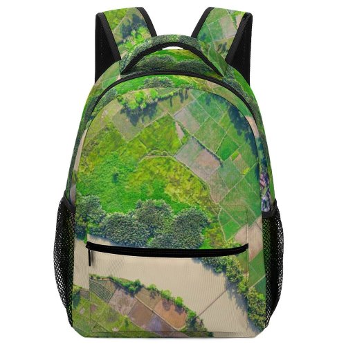 yanfind Children's Backpack Geography Farming Farm Rural Desktop Wood Landscape Daylight Travel Farmland Field Growth Preschool Nursery Travel Bag