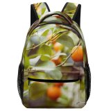 yanfind Children's Backpack Fruits Plant Persimmon Flora Produce Citrus Fruit Grapefruit Apricot Botanical Garden Institute Vladivostok Preschool Nursery Travel Bag