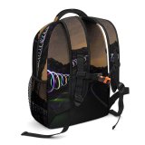 yanfind Children's Backpack  Street City Dark Time Guidance Hurry Lapse Fast Evening Asphalt Travel Preschool Nursery Travel Bag