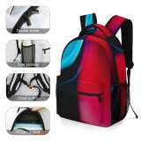 yanfind Children's Backpack  Dynamic Dark Surreal Design Artistic Insubstantial Smooth Energy Light Abstract Futuristic Preschool Nursery Travel Bag