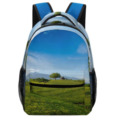 yanfind Children's Backpack Field Grassland Outdoors Countryside Farm Rural Loloan Lombok Regency West Nusa Tenggara Preschool Nursery Travel Bag