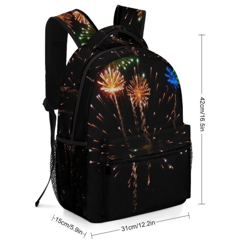 yanfind Children's Backpack Fireworks Nightshot Year Fte Midnight Festival Diwali Year's Eve Event Preschool Nursery Travel Bag