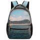 yanfind Children's Backpack Bay Ship Daylight Sky Travel Transportation Sea Outdoors Watercraft System Cruise Ocean Preschool Nursery Travel Bag