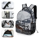 yanfind Children's Backpack Abies Range Adelboden Tree  Banister Housing Car Plant Fir Free Preschool Nursery Travel Bag