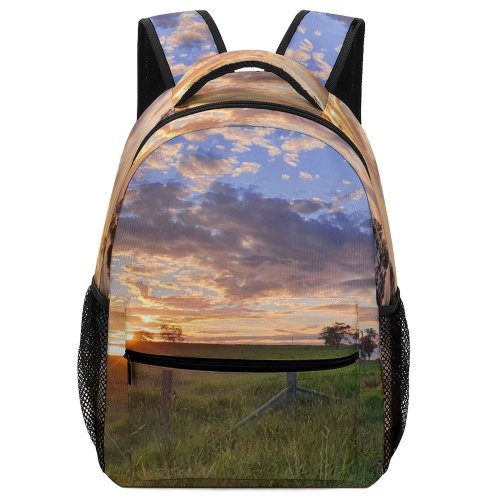yanfind Children's Backpack Field Grassland Outdoors Countryside Rouse Hill Regional Park Nsw Australia Dusk Sunset Preschool Nursery Travel Bag