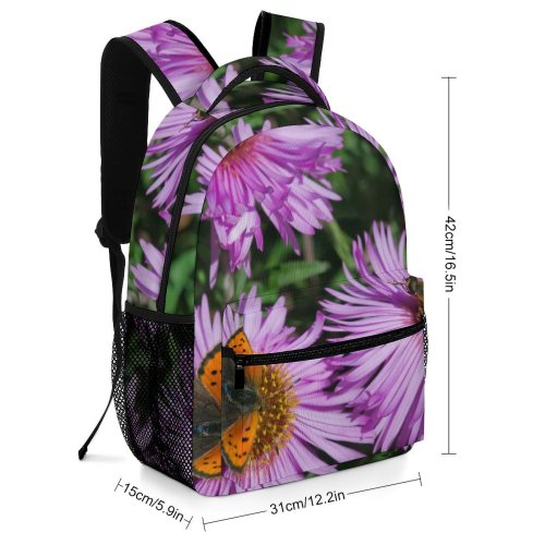 yanfind Children's Backpack Bee Insect Honey Invertebrate Plant Aster  Flower Pollen Apidae United Preschool Nursery Travel Bag