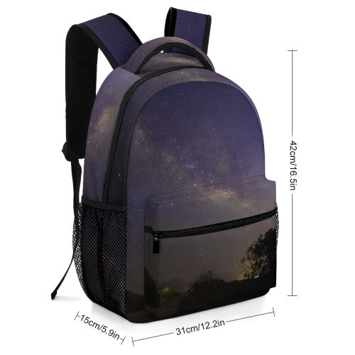 yanfind Children's Backpack Backlit Infinity Dark Exploration Observatory Astrology Sunset Landscape Evening Travel Milky Space Preschool Nursery Travel Bag