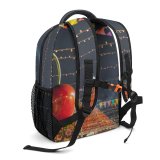 yanfind Children's Backpack Festive Bunting Fair Festival Giant Park Tree Balloon Plant Dark Tourism Preschool Nursery Travel Bag