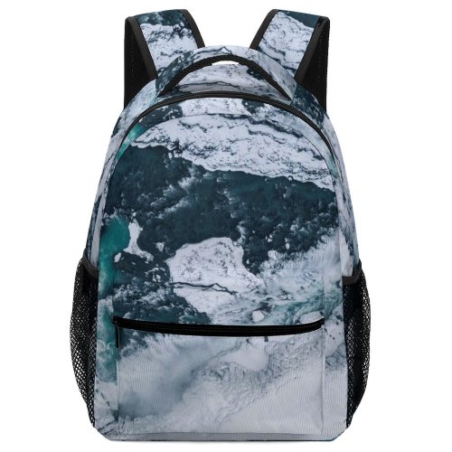 yanfind Children's Backpack Frozen Winter Facebook H Landscape Daylight December Travel Iceland Snow Covered Preschool Nursery Travel Bag