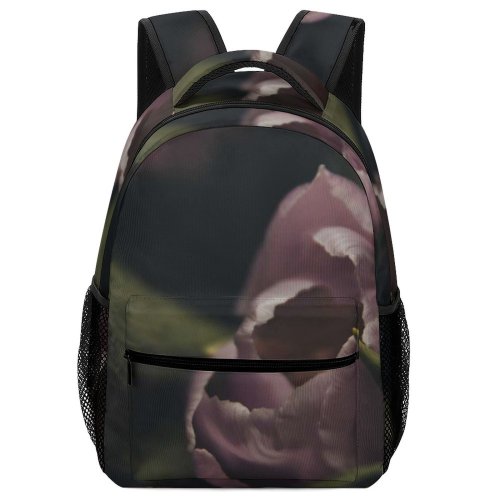 yanfind Children's Backpack  Flower Plant Rose Grey Moody Tulip Petal Public Domain Preschool Nursery Travel Bag
