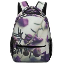 yanfind Children's Backpack  Focus Purple Beautiful Flowers  Lilac Violet Lavender Flora Petals Preschool Nursery Travel Bag