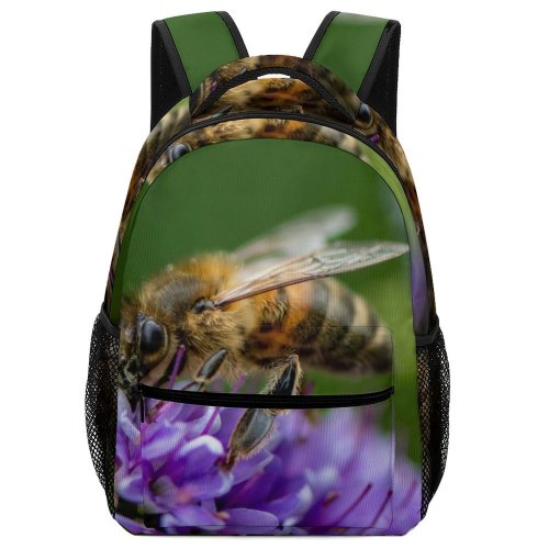 yanfind Children's Backpack Insect Pictures Honey Bumblebee Invertebrate Apidae Garden Plant Flower Images Preschool Nursery Travel Bag