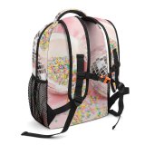 yanfind Children's Backpack Birthday Party Pastel Conceptual Candy Aesthetic Sparkle Light Ball Sprinkles Disco Preschool Nursery Travel Bag