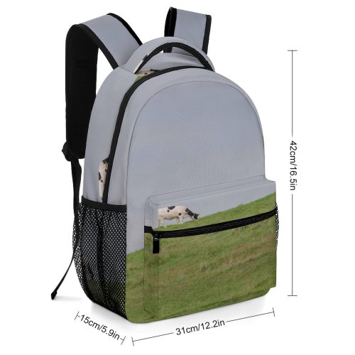 yanfind Children's Backpack Field Grassland Outdoors Countryside Farm Rural Cow Meadow Pasture Eau Claire Wi Preschool Nursery Travel Bag