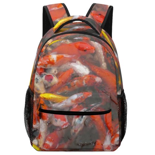yanfind Children's Backpack Fish Koi Marine Biology Feeder Pond Goldfish Organism Products Preschool Nursery Travel Bag