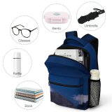 yanfind Children's Backpack Exploration Rocky Scenery Clouds Landscape Evening Galaxy Astronomy Outdoors Scenic Starry Preschool Nursery Travel Bag