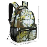 yanfind Children's Backpack Bird Tree Leaves Couple Pair Mate Columbidae Pigeon Spring Branch Beak Preschool Nursery Travel Bag