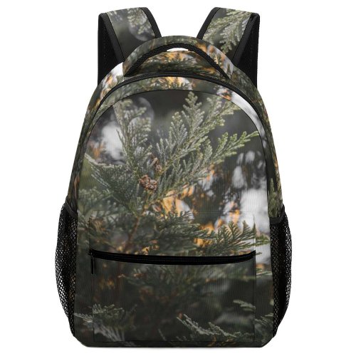 yanfind Children's Backpack Abies Pine Plant Forest Spruce Pictures Grey Tree Fir Free Mood Preschool Nursery Travel Bag