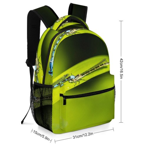 yanfind Children's Backpack Dragonflies Bokeh Leaf Yorkshire England Lake Insects Insect Macro Desktop Preschool Nursery Travel Bag