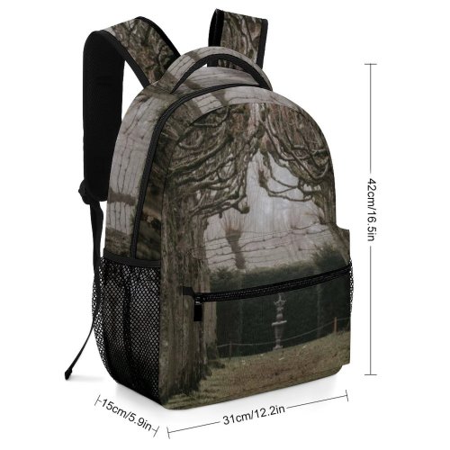 yanfind Children's Backpack Garden Arbour Outdoors Corridor Porch Crypt Road Arch Path Patio Conifer Plant Preschool Nursery Travel Bag