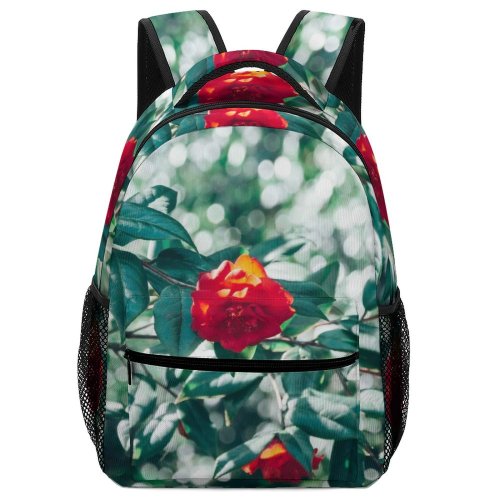 yanfind Children's Backpack Flower Rose Plant  Petal Vegetation Leaf Bud Sprout Floral Springtime Bloom Preschool Nursery Travel Bag