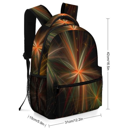 yanfind Children's Backpack Fireworks Light Celebrations Colorful Festive Exploding Illuminated Computerized Pyrotechnics Independence Year Newyear Preschool Nursery Travel Bag