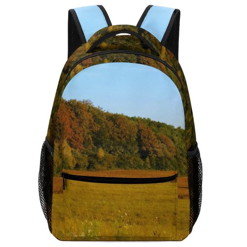 yanfind Children's Backpack Field Tree Savanna Grass Housing Rural Plant Free Outdoors Farm Wallpapers Preschool Nursery Travel Bag
