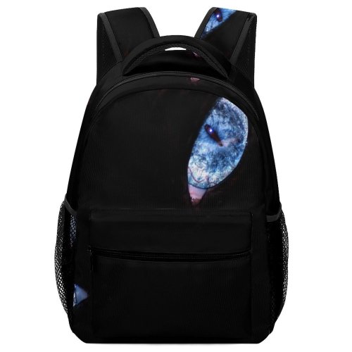 yanfind Children's Backpack Eyes Cat Stalk Stalker Dark Abstract Macro Pupil Hunt Hunter Colorful Preschool Nursery Travel Bag