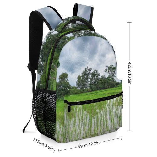 yanfind Children's Backpack Field Grassland Outdoors Countryside Paddy Plant Vegetation Hua  Mueang Nong Bua Preschool Nursery Travel Bag