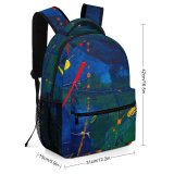 yanfind Children's Backpack Art Expressionism Strokes Colorful Abstract Texture Preschool Nursery Travel Bag