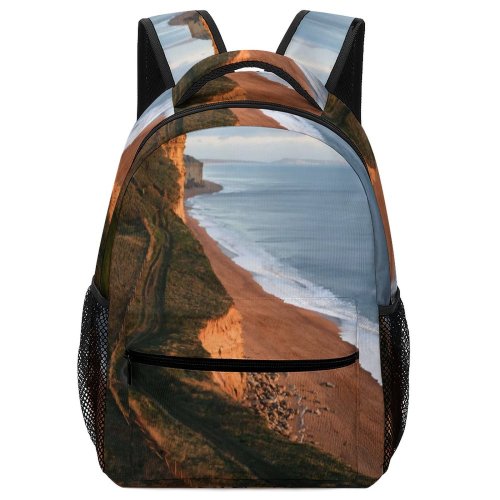 yanfind Children's Backpack Cliff Outdoors Promontory West Bay Uk Scenery Landscape Slope Creative Commons Preschool Nursery Travel Bag