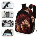 yanfind Children's Backpack Feuerwerk Silvester Fiery Dark Organism Fireworks Fte Event Graphics Art Preschool Nursery Travel Bag