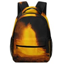 yanfind Children's Backpack Eruption Geographical Abstract  Fire From Free Geography Crisis Satellite Outdoors Preschool Nursery Travel Bag