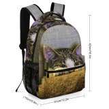 yanfind Children's Backpack Paws Cat Tabby Kitten Pet Preschool Nursery Travel Bag