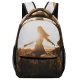 yanfind Children's Backpack Girl Golden Freedom Beautiful Scenery Sunset Grass Landscape Daylight Evening Field Preschool Nursery Travel Bag