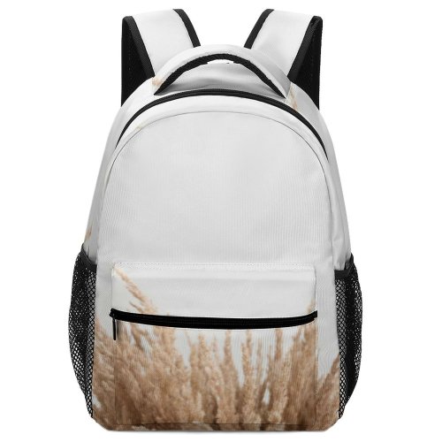 yanfind Children's Backpack Grass Plant Lawn Reed Vegetable Wheat Pampas Dried Flower Bouquet Minimal Minimalistic Preschool Nursery Travel Bag