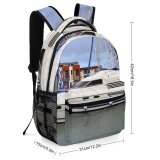 yanfind Children's Backpack Bay Tourism Yacht Port Adventure Transport Pier Travel Leisure Bow Sport Marina Preschool Nursery Travel Bag