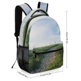 yanfind Children's Backpack Field Outdoors Grassland Path Countryside Mexico Road  Rural Farm Pasture Meadow Preschool Nursery Travel Bag