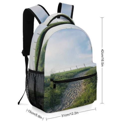 yanfind Children's Backpack Field Outdoors Grassland Path Countryside Mexico Road  Rural Farm Pasture Meadow Preschool Nursery Travel Bag