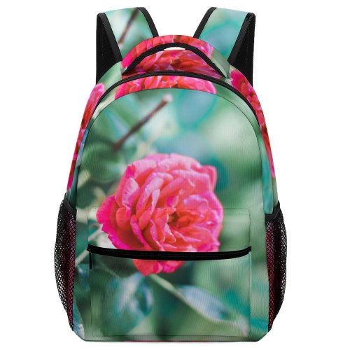 yanfind Children's Backpack Flower Plant Rose  Geranium Petal Vegetation Englishrose Garden Carnation Preschool Nursery Travel Bag