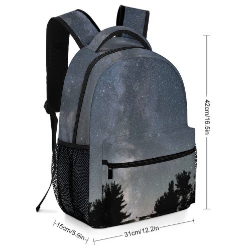 yanfind Children's Backpack Dark Exploration Astrology Science Landscape Evening Milky Space Nebula Galaxy Cosmos Stellar Preschool Nursery Travel Bag