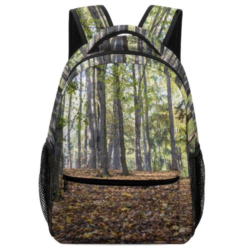 yanfind Children's Backpack Forest Plant Vegetation Land Outdoors Tree Woodland  Ground Trunk Jungle Branches Preschool Nursery Travel Bag