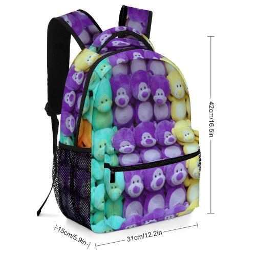 yanfind Children's Backpack Fair Festival Entertainment Design Toy Stuffed Colorful Leisure Amusement Play Motley Doll Preschool Nursery Travel Bag