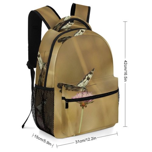 yanfind Children's Backpack Birds Grass Plant Insect Invertebrate Butterfly Public Domain Preschool Nursery Travel Bag