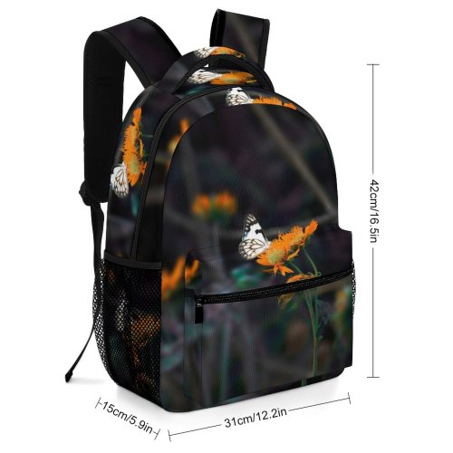 yanfind Children's Backpack Bee Honey Insect Invertebrate Butterfly Monarch  Flower Plant Preschool Nursery Travel Bag