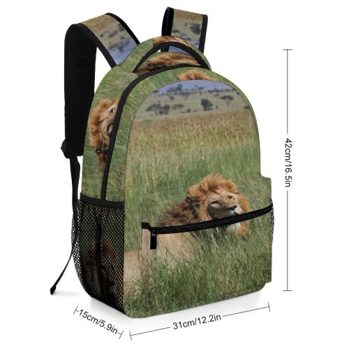 yanfind Children's Backpack Images Tanzania Free Wildlife Pictures Lion Serengeti Preschool Nursery Travel Bag