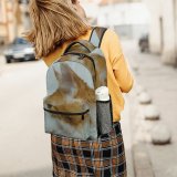 yanfind Children's Backpack Funny Curiosity Cute Cat Young Little  Staring Kitten Whisker Portrait Wildlife Preschool Nursery Travel Bag
