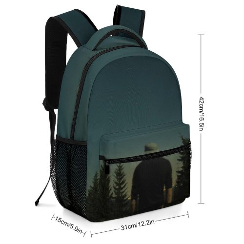 yanfind Children's Backpack Gaze Landscape Sky Evening Dark Astronomy Outdoors Scenic Starry Night Galaxy Preschool Nursery Travel Bag
